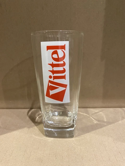 Lot de 6 grands verres Vittel Neuf Rare Bar Ancien Pub Collector
