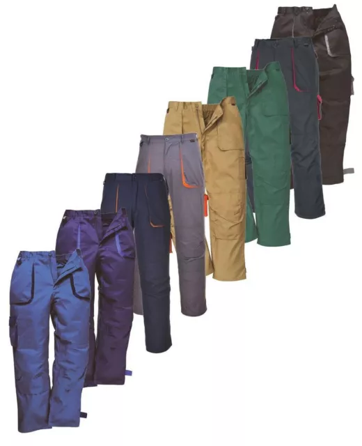 PORTWEST Texo Contrast Trouser Knee Pad Pockets Multi Pockets Safety TX11