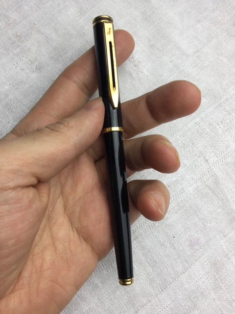 Stylo Plume Waterman Maestro - Laque Noire Brillant - Acier - Occasion