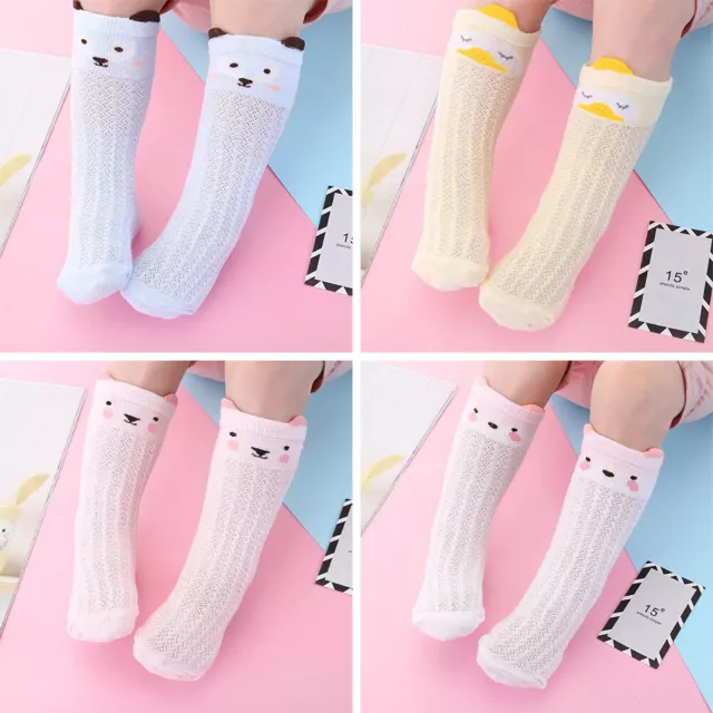 Calze lunghe bambine calze al ginocchio cartone animato calze per bambini tacchetti ql