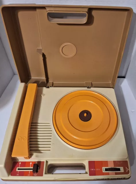 Vintage 1978 Fisher Price Record Player Model 825 Kid Phonograph Turntable Works