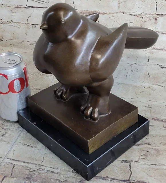 Plump bird Artwork of Colombian Figurative Artist Fernando Botero Bronze Figure
