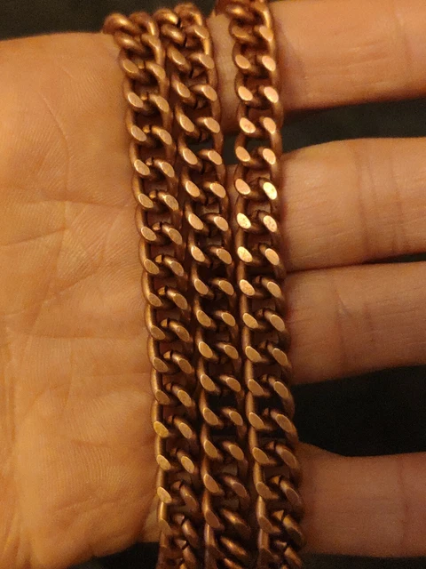Dicke 9x8x2 mm Rotkupfer 1m Kabelkette Verbinder Ösenkette Oval ungeschweißt