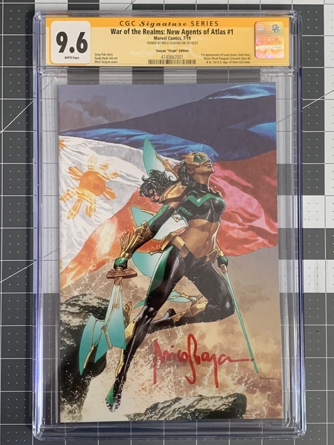 War of the Realms: New Agents of Atlas #1 Virgin CGC 9.6 Suayan Signature Series