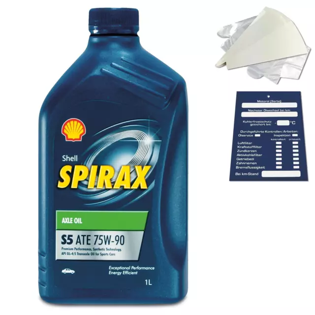 1 Litre Original Shell Spirax S5 ATE 75W-90 Transmission 5011987176249 GL-4 GL-5