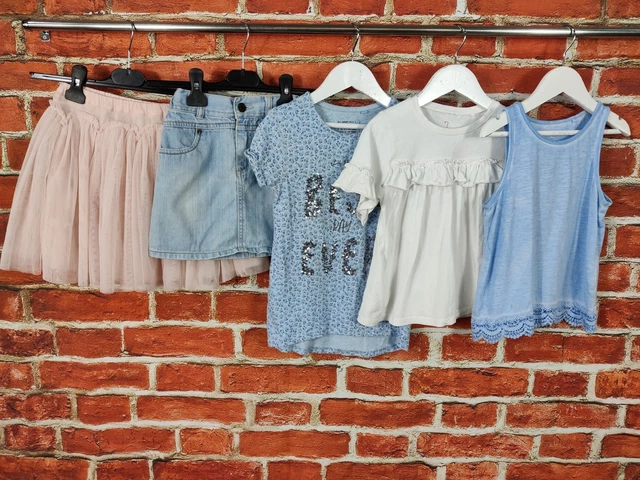 Girls Bundle Age 6-7 Years Next Mothercare Top T-Shirt Denim Skirt Tutu 122Cm