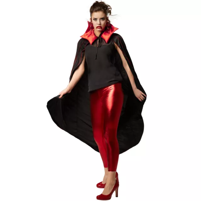 Vampir Umhang Karneval Fasching Halloween Dracula Cape Herren Damen Kostüm