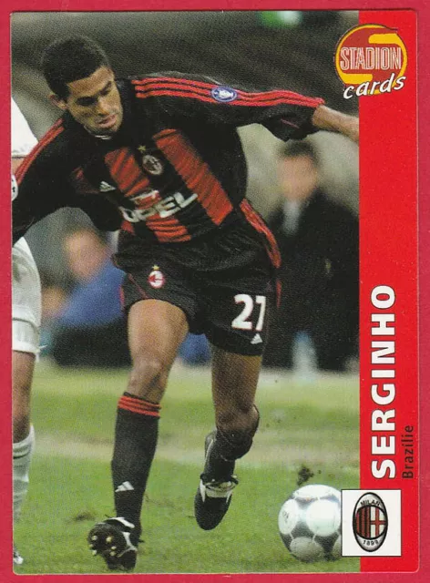 CARD Stadion #139 Serginho - Brasilien 2001 AC Mailand FC Sao Paulo Cruzeiro Flamengo