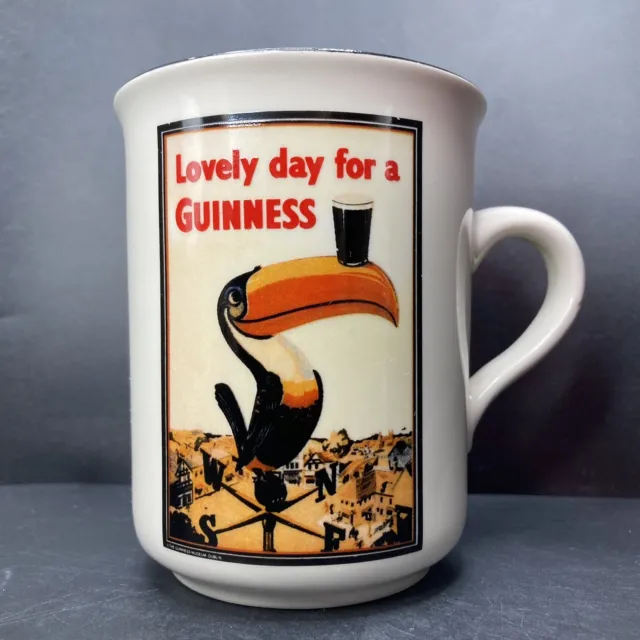 Vintage Lovely Day for a Guinness Toucan Porcelain Mug Carrigaline Ireland