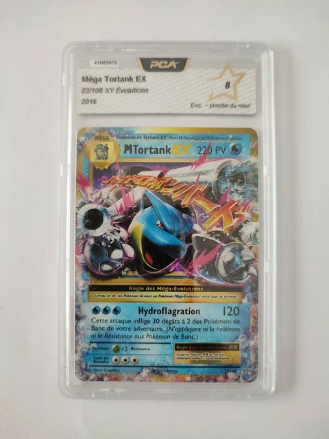 Carte pokémon Mega Tortank EX 22/108 ultra rare holo XY evolutions PCA 8 neuf