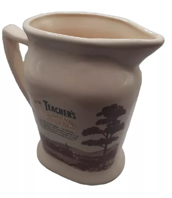 Teachers Highland Cream Scottish Whisky Ceramic Water Jug Christmas Gift