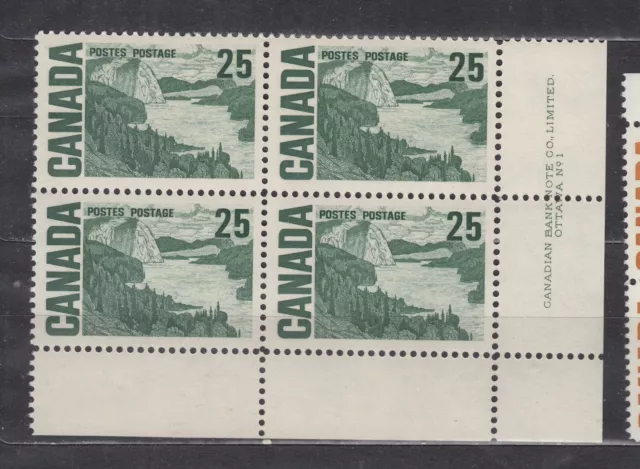 1967 #465 25¢ Solemn Land Centennial Issue Df Dex Lr Plate Block #1 Vfnh