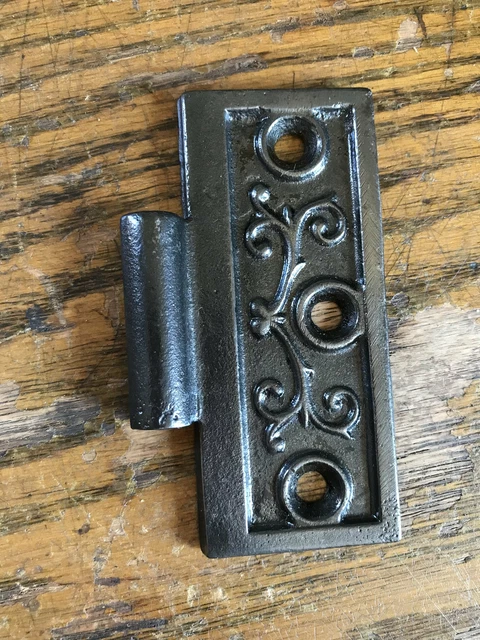 Antique Cast Iron Hinge - Right Half Only - 3½" x 3½"