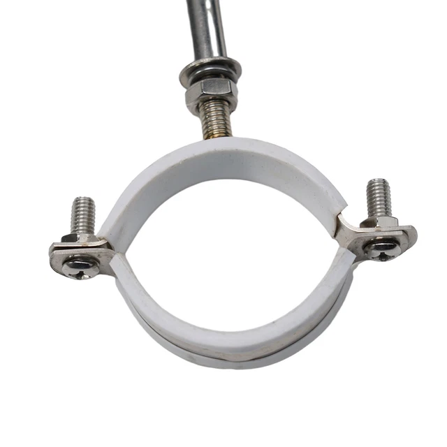 SOMA - 100 Fascette In Plastica Grigie Per Tubi, 20 Mm, Morsetto Per Tubi - Foto 6