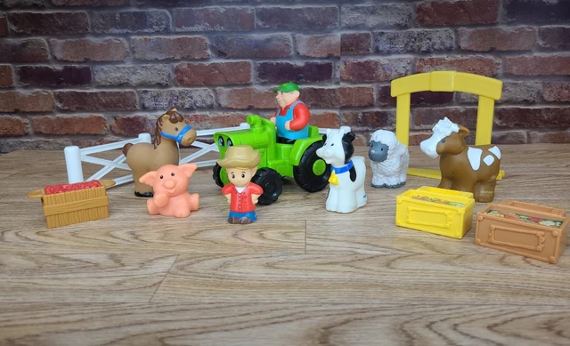 fisher-price-little-people-farm-animals-farmer-horse-cow-chickens-pigs