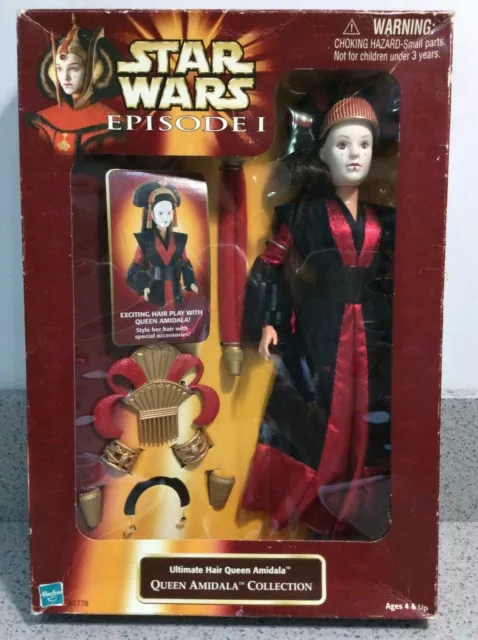 Hasbro STAR WARS Episode 1 ULTIMATE HAIR QUEEN AMIDALA Doll Action Figure NEW