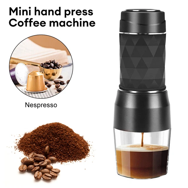PORTABLE COFFEE MACHINE Hand Press Espresso Mini Powder Capsule Coffee
