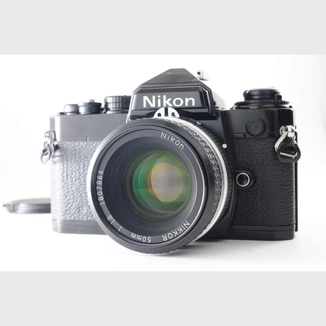 NEAR MINT] NIKON FE Black 35mm SLR Film Camera / Nikkor-S.C 50mm f