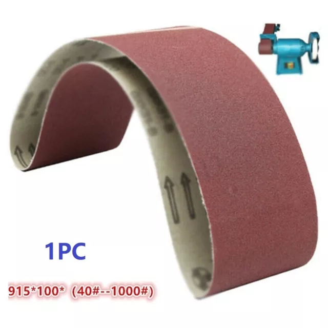 1 X Sanding-Belts 100 X 915mm Durable 10.2cm X 91.4cm Cloth-Belt Sableuses