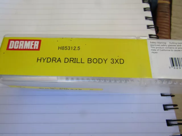 Dormer HSS HYDRA SHORT SERIES (X3D) BODY 12.5mm P4R 8130421 2