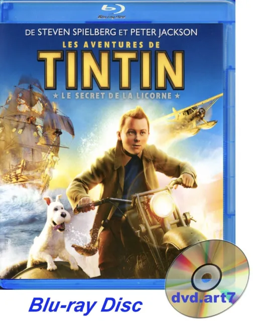 Blu-ray : TINTIN : LE SECRET DE LA LICORNE - dessin animé de Steven Spielberg