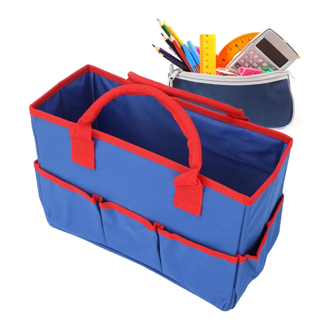 Teaching Stock Storage Bag Large Capacity Multi Pockets Foldable Teacher Sta Gfl