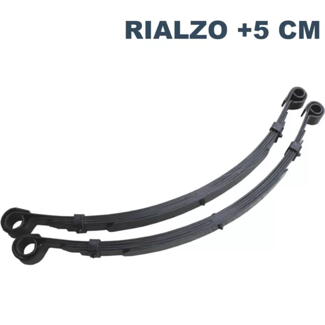 Coppia 2 Balestre Per Suzuki Samurai Sj410 Sj500 +5 Cm Rialzo Posteriore