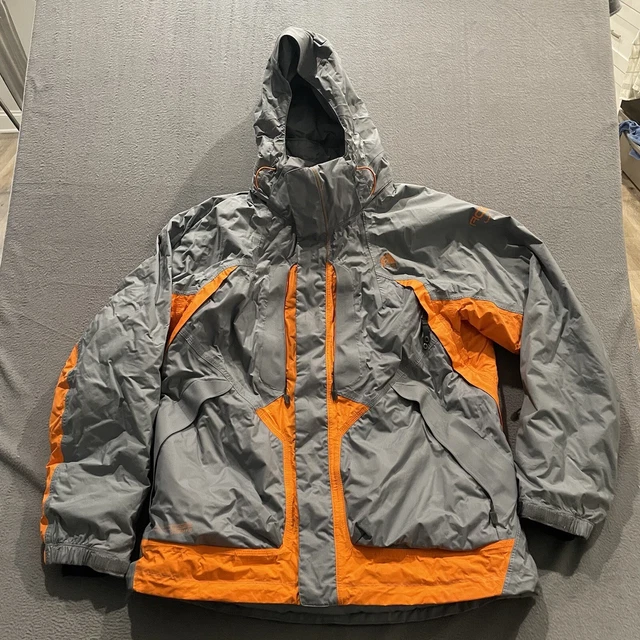 NIKE ACG JACKET Mens XL Gray Orange Storm Fit Outer Layer 3 Snow Ski