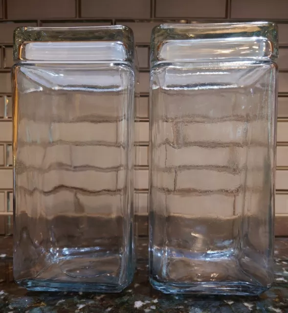 Anchor Hocking, 2Qt Glass Container w/ Glass Lid (2 Jars)