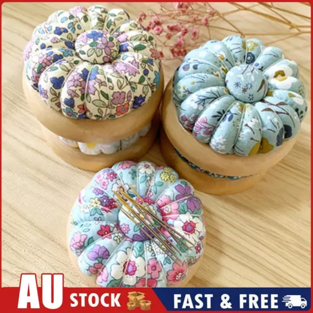 Sewing Stitch DIY Craft Supply Pumpkin Magnetic Needle Pin Cushion Pillow Holder