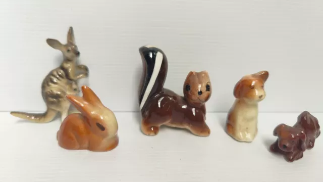 5 X Vintage Animal Figurines