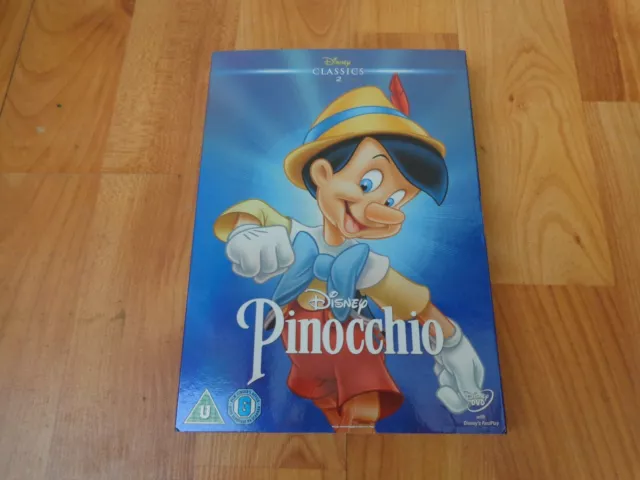 Disney Classics Number 2 Pinocchio Dvd Limited Edition O Ring Sleeve