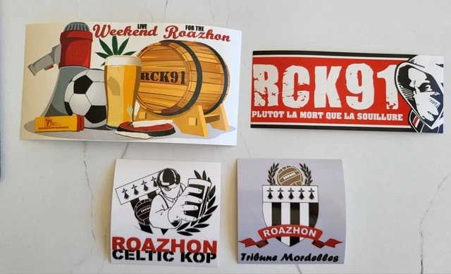Autocollant Supporter RCK Rennes - Écharpe Ultra, Stade Rennais FC, SRFC