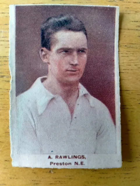 A. Rawlings Preston NE DC Thomson Adventure Famous Club Colours & Players 1923