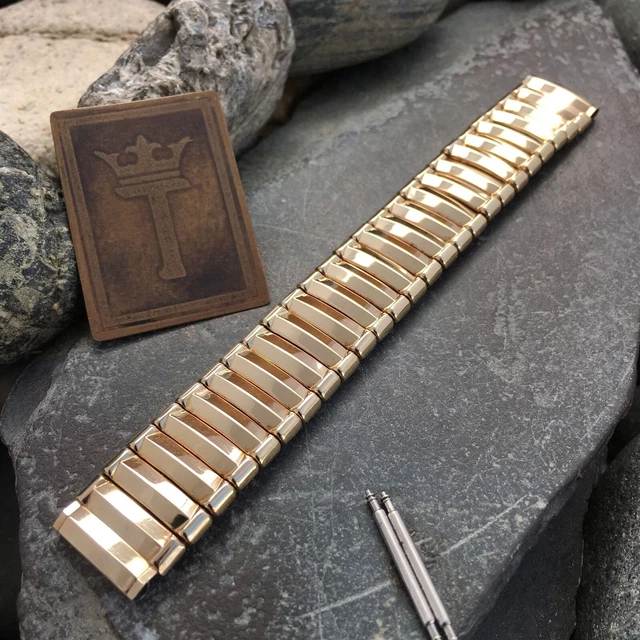 5/8" 12k Gold-Filled Expansion JB Champion Edgewood nos 1950s Vintage Watch Band