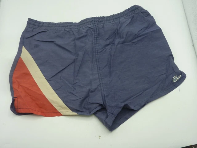 Vintage Izod Lacoste Mens/Boys Swimming Trunks Swim Size 18 1980s 1990s Retro