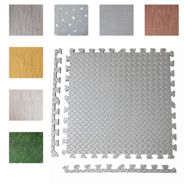 EVA INTERLOCKING FLOOR MATS SOFT FOAM GYM FLOORING MAT YOGA TILES PLAY ...