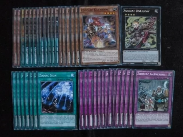Yu-Gi-Oh 41 Card Zoodiac Deck  *Ready To Play*