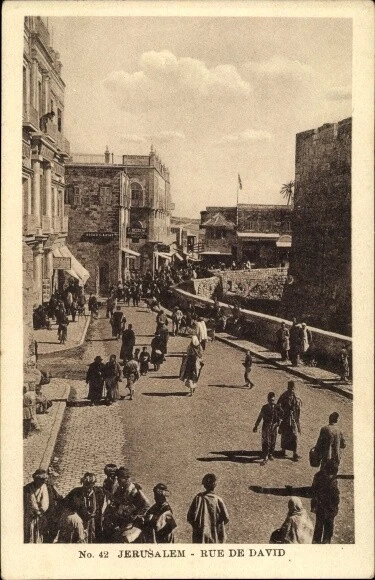 Ak Jerusalem Israel, Rue de David - 3445517