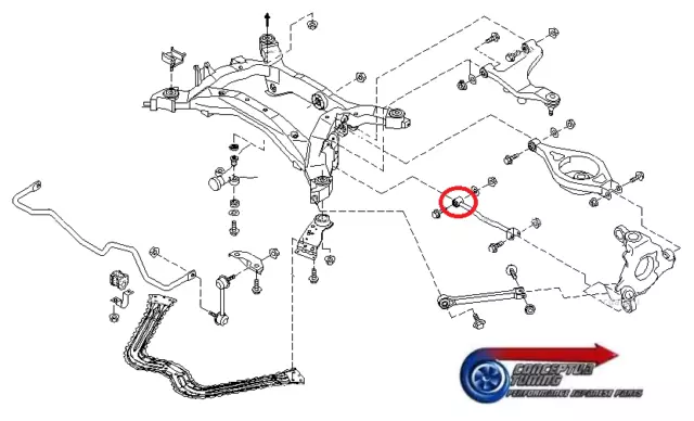 SuperPro Hinten Unten Vorne Querlenker Innere Buchsen - Für Z33 Nissan 350Z VQ3 2