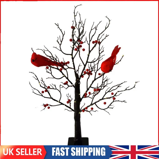 UK MINI TREE Light Lighted Tree Battery Operated Decorative for Bedroom ...