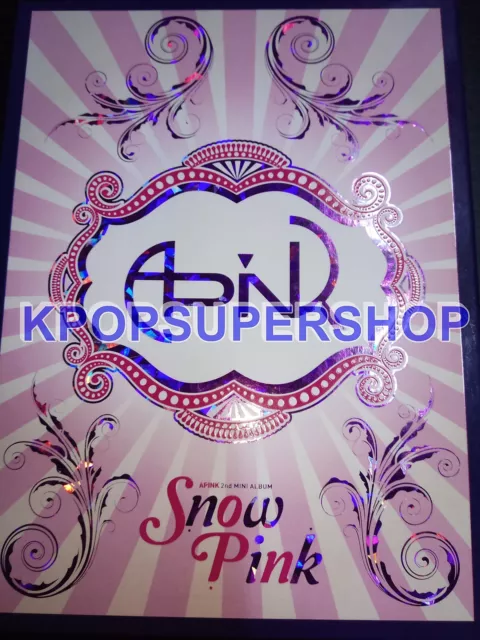 APink 2nd Mini Album - Snow Pink Autographed Signed Photobook CD Great Cond.
