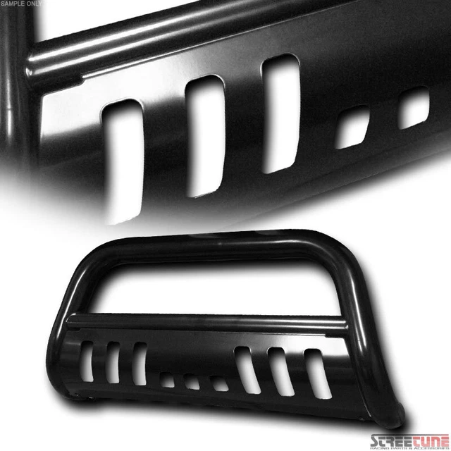 For 88-00 GMC C10 C/K Sierra Pickup Blk Bull Bar Brush Push Bumper Grille Guard