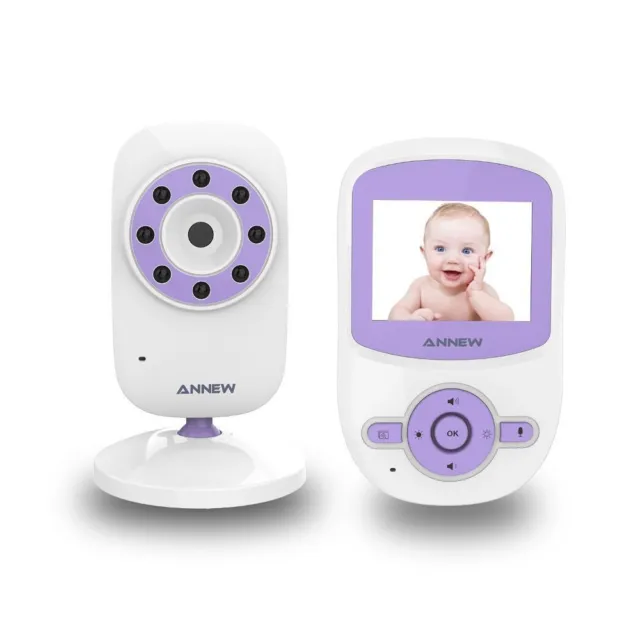 Babyphone mit Kamera 2.Zoll Video-Babyphone mit Temperaturanzeige Nachtsicht