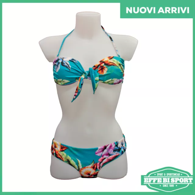 Costume da bagno donna Sundek bikini due pezzi mare piscina imbottito fiorato