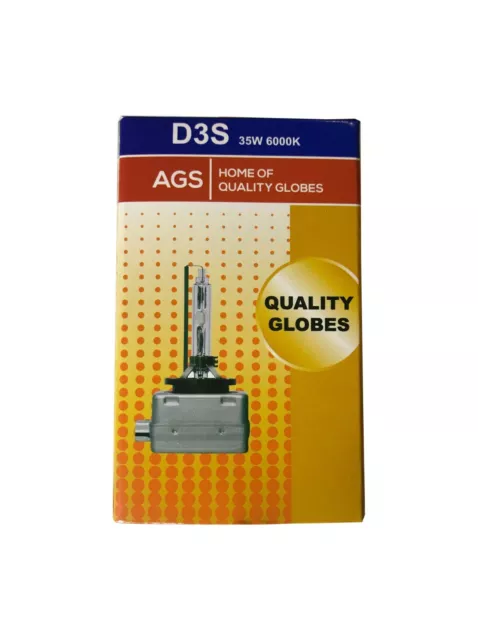 AGS D3S 12V 35W 6000K HID Xenon Headlight Bulb PK32d-5 Globe