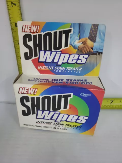 Shout Wipes, Portable Stain Treater Towelettes - 12 Ea 