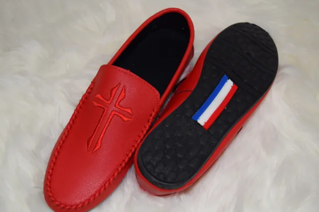 Men Slip On Loafers Casual Driving Boat Deck CROSS Moccasin Shoes UK Size 5-9