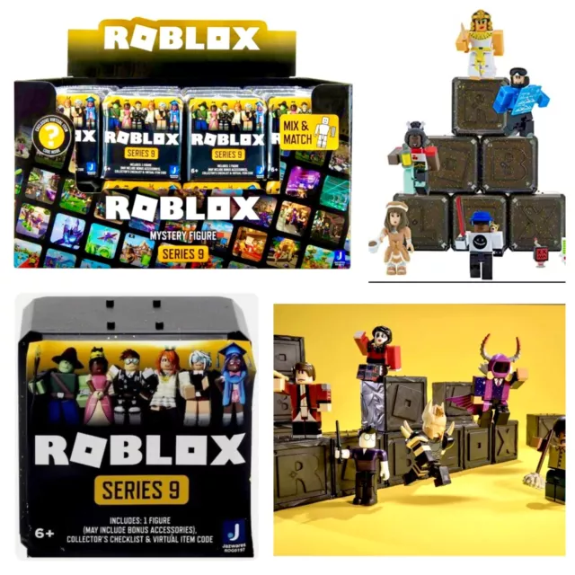 Roblox Action Collection - Series 9 Mystery Figure Six Pack [Includes 6  Figure, 6 Boxes, May include Bonus Accessories, Collector's Checklist & 6