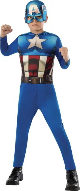 Rubies Disfraz Capitán América Talla L 7-8 Años